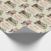 Vintage Geschenkpapier (Ecke)