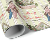 Vintage Geschenkpapier (Rolleneckpunkt)