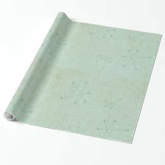 Vintage-Geschenkpapier aus der Atomzeit der 1950er Geschenkpapier