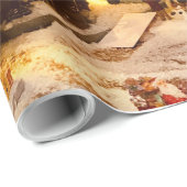 Vintage-Geschenkpapier Geschenkpapier (Rolleneckpunkt)