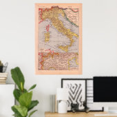 Vintage Geschichte 1920 Italien Poster (Heimbüro)