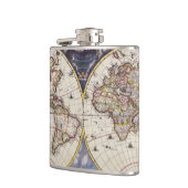 Vintage Geschichte der alten Welt Flachmann (Links)