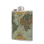 Vintage Geschichte der alten Welt Flachmann (Links)