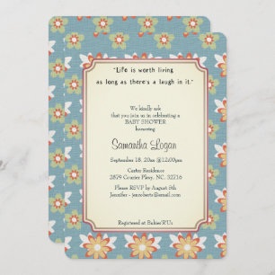 Vintage Geschichten-Baby-Duschen-Einladung Anne Einladung