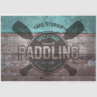 Vintage Geschichten über den See - Dekopulationspa Seidenpapier