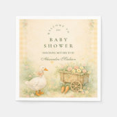 Vintage-Geschichtenbuch Alberne Gans Baby Shower Serviette (Vorderseite)