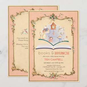 Vintage-Geschichtenbuch-Baby-Shower-Einladung Einladung
