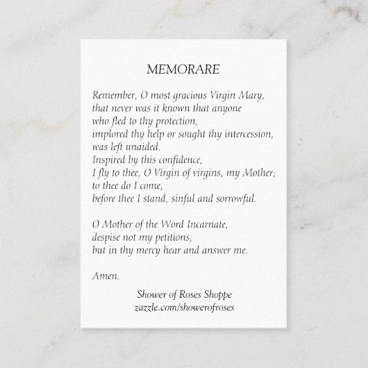 Vintage gesegnete heilige Karte Jungfrau-Marys (Rückseite)