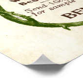 Vintage Gesichtspulver-Anzeige von 1907 (eingefärb Poster (Ecke)