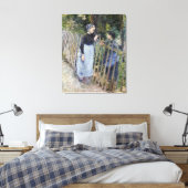 Vintage Gespräche von Camille Pissarro Leinwanddruck (Insitu (Schlafzimmer))