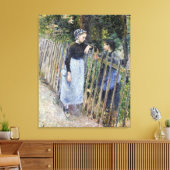 Vintage Gespräche von Camille Pissarro Leinwanddruck (Insitu (Wohnzimmer))