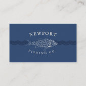 Vintage Gestaltfische, Wellenarten, Marine Visitenkarte (Vorderseite)