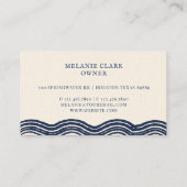 Vintage Gestaltfische, Wellenarten, Marine Visitenkarte (Rückseite)