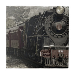 Vintage Gestaltung des Zuges Fliese