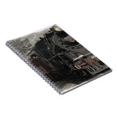 Vintage Gestaltung des Zuges Notizblock (Rechte Seite)