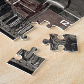 Vintage Gestaltung des Zuges Puzzle (Seite)