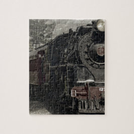 Vintage Gestaltung des Zuges Puzzle
