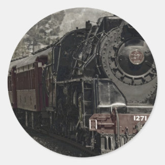 Vintage Gestaltung des Zuges Runder Aufkleber