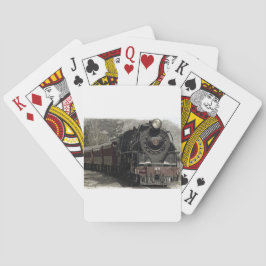 Vintage Gestaltung des Zuges Spielkarten