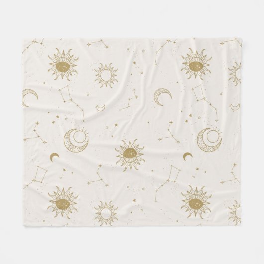 Vintage Gestaltungsmuster Fleecedecke (Vorderseite (Horizontal))