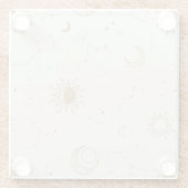 Vintage Gestaltungsmuster Glasuntersetzer (Rückseite)