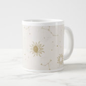 Vintage Gestaltungsmuster Jumbo-Tasse (Vorderseite Rechts)