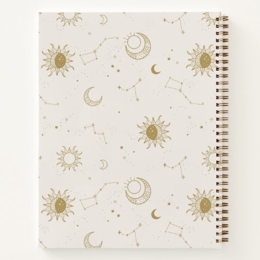 Vintage Gestaltungsmuster Notizblock (Rückseite)