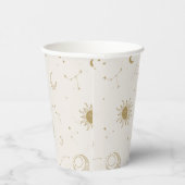 Vintage Gestaltungsmuster Pappbecher (Rechts)