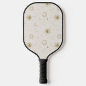 Vintage Gestaltungsmuster Pickleball Schläger (Vorderseite)