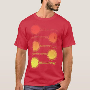 Vintage gestapelte Banjos Bluegrass-Musik 80er Ret T-Shirt