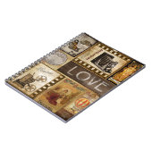 Vintage Gestern-Liebe-Frauen-Kino-Schokolade Notizblock (Linke Seite)