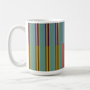 Vintage gestreift personalisiert - Tasse