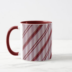 Vintage gestreifte Krawatte Krawatte Keramikbecher Tasse
