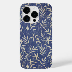 Vintage gestresste japanische Blumen und Blätter Case-Mate iPhone 14 Pro Hülle