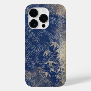 Vintage gestresstes japanisches Papier Bambus und Case-Mate iPhone 14 Pro Hülle