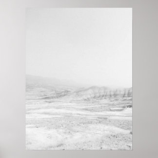 Vintage gestrichene Berge bemalt Berge Verlassen Poster