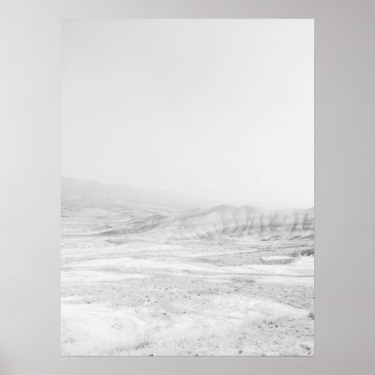 Vintage gestrichene Berge bemalt Berge Verlassen Poster (Vorne)