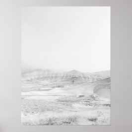 Vintage gestrichene Berge bemalt Hills Poster