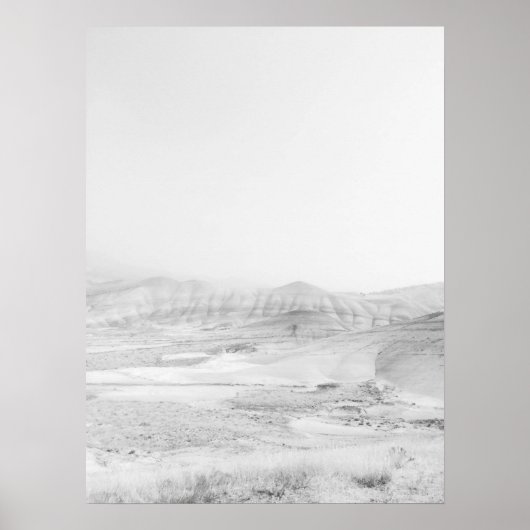 Vintage gestrichene Berge bemalt Hills Poster (Vorne)