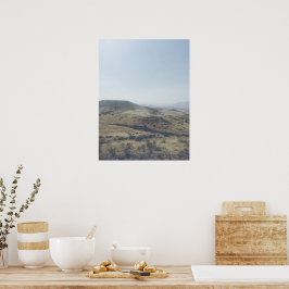 Vintage gestrichene Hügel Oregon Poster