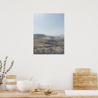 Vintage gestrichene Hügel Oregon Poster