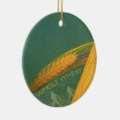 Vintage gesunde Lebensmittel, Vollkornbrot Keramikornament (Rechts)