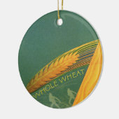 Vintage gesunde Lebensmittel, Vollkornbrot Keramikornament (Links)