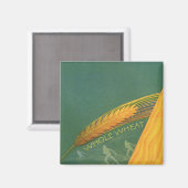 Vintage gesunde Lebensmittel, Vollkornbrot Magnet (Vorderseite/Rückseite)