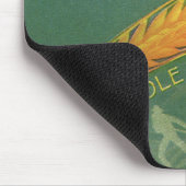 Vintage gesunde Lebensmittel, Vollkornbrot Mousepad (Ecke)