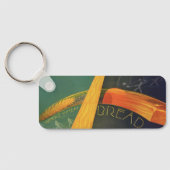 Vintage gesunde Lebensmittel, Vollkornbrot Schlüsselanhänger (Rückseite)