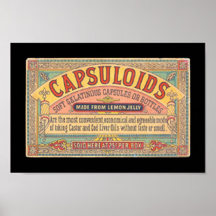 Vintage Gesundheit & Medizin: Kapsuloide Werbung a Poster