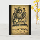 Vintage Get Well Medicinal Inserate-Card Karte (Gelbe Blume)