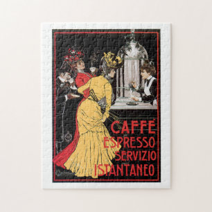 Vintage-Getränk Kaffee Espresso Puzzle