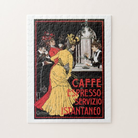 Vintage-Getränk Kaffee Espresso Puzzle (Vertikal)